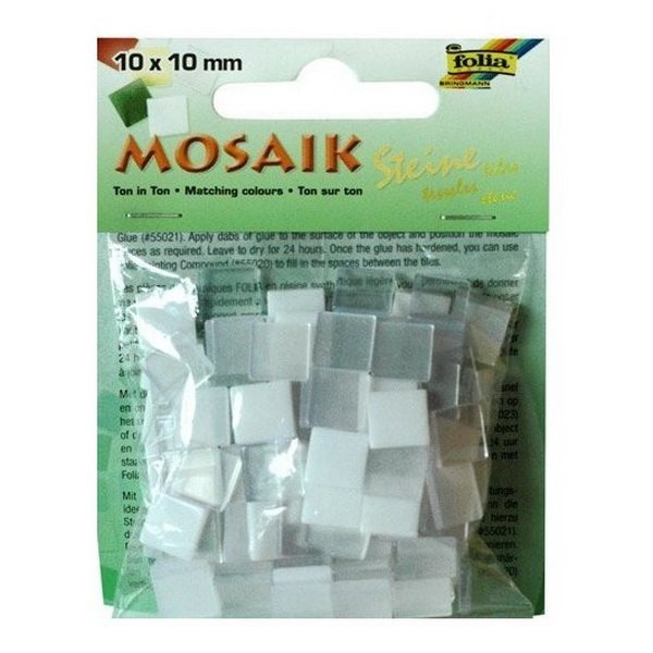 Folia Mozaikové kamienky tónované 190 ks, 10 x 10 mm