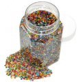Playbox Korálky rokajlové priesvitné, 500 g