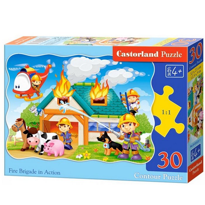 Castorland Puzzle Požiar, 30 dielikov