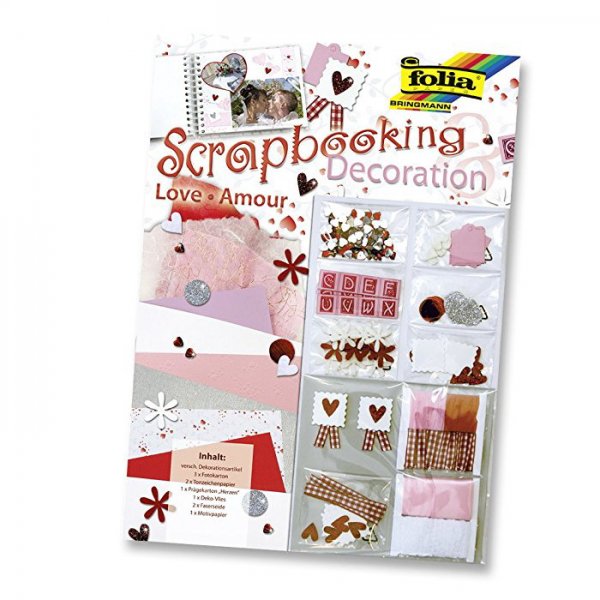Folia Sada na scrapbooking Láska
