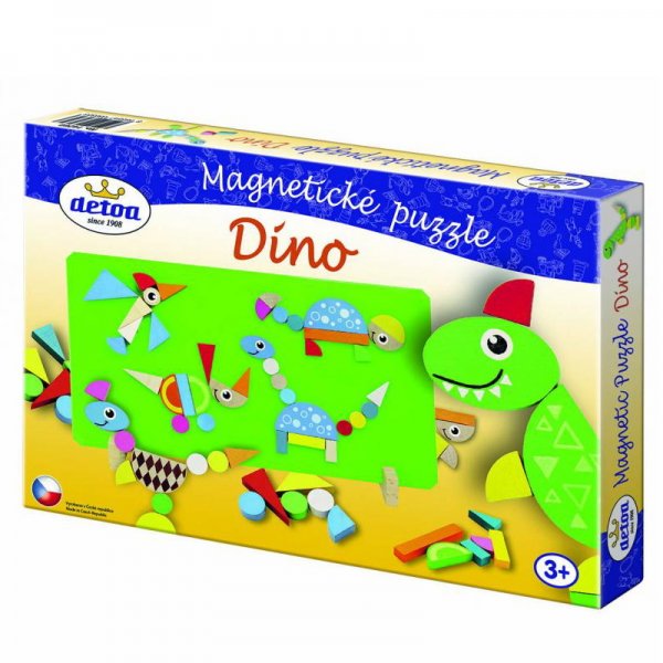 Detoa Magnetické dieliky Dino, 44 ks