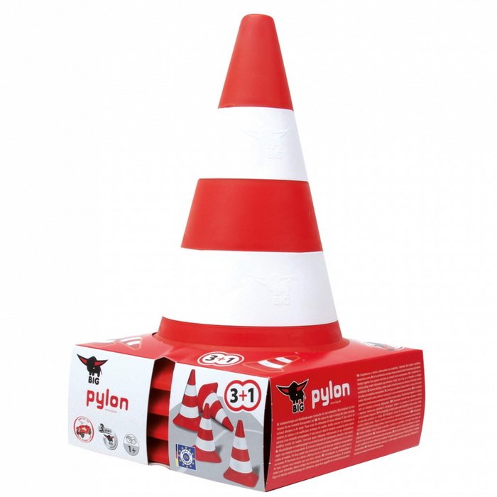 Detské robustné dopravné kužele 26 cm, 4 ks
