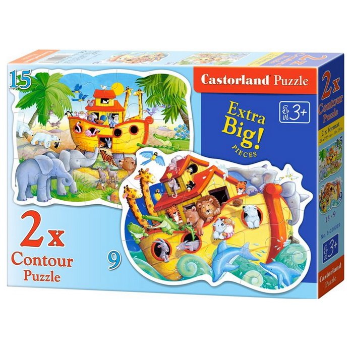 Castorland Puzzle sada 2v1 Noemova archa