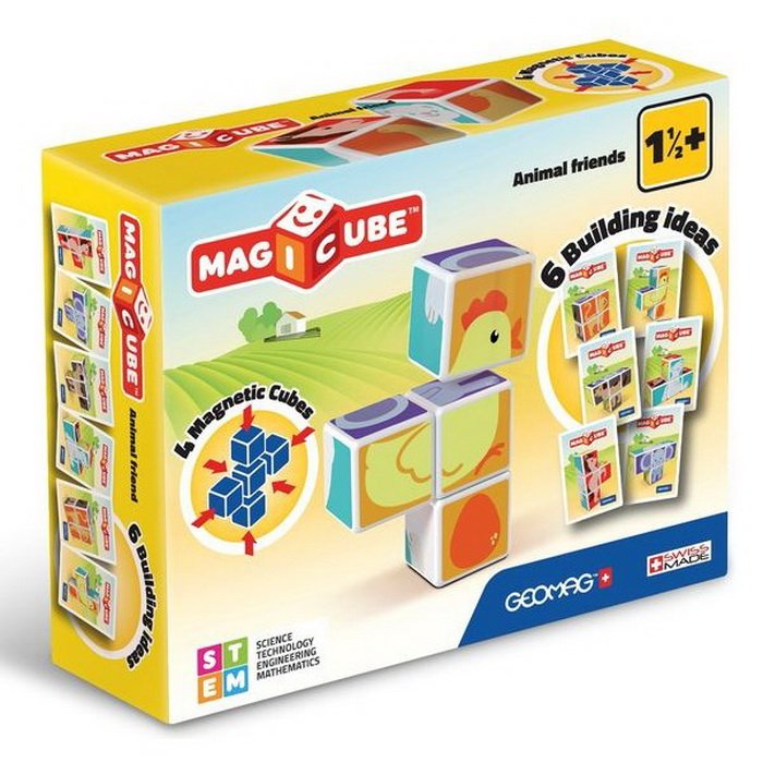 Geomag Magicube - Zvieratká 4 kocky