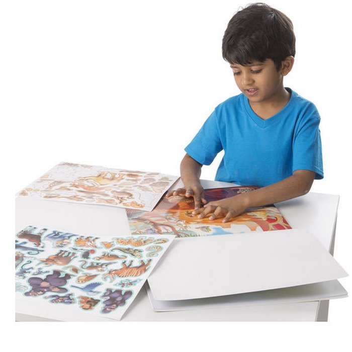 Melissa & Doug - Blok s adhéznymi samolepkami Divočina, 175+