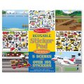 Melissa & Doug - Blok s adheznými samolepkami Dopravné prostriedky, 165+