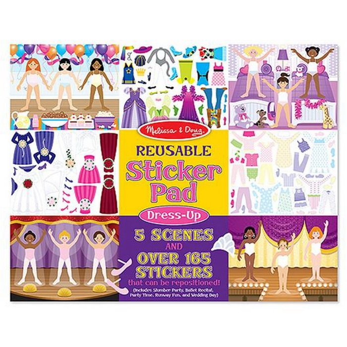 Melissa & Doug - Blok s adhéznymi samolepkami Obliekanie, 165+