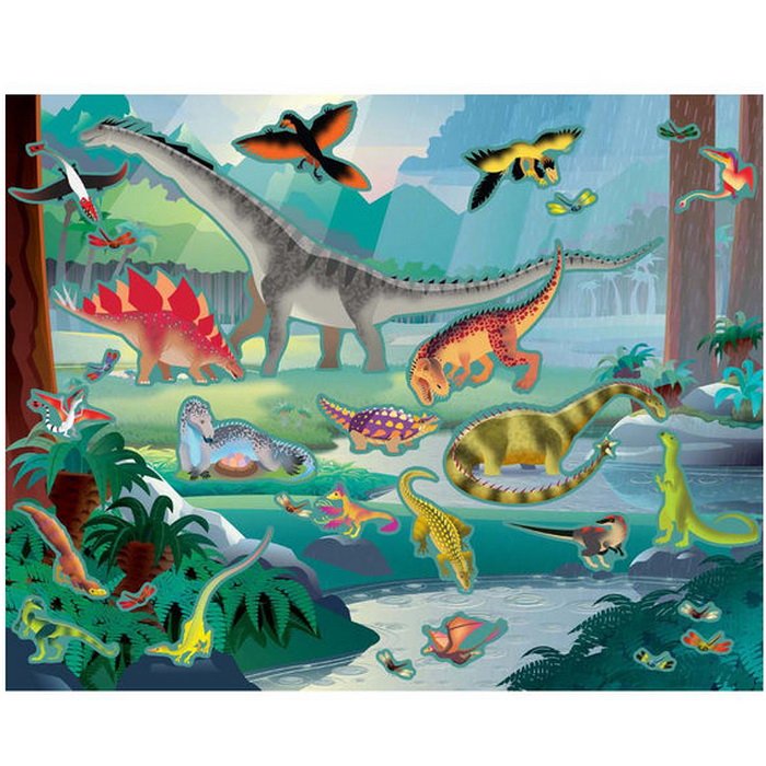 Melissa & Doug - Blok s adhéznymi samolepkami Pravek, 175+