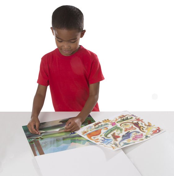 Melissa & Doug - Blok s adhéznymi samolepkami Pravek, 175+