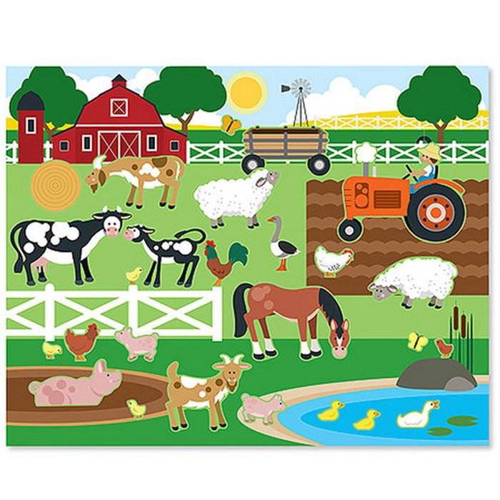 Melissa & Doug - Blok s adhéznymi samolepkami Príroda, 150+