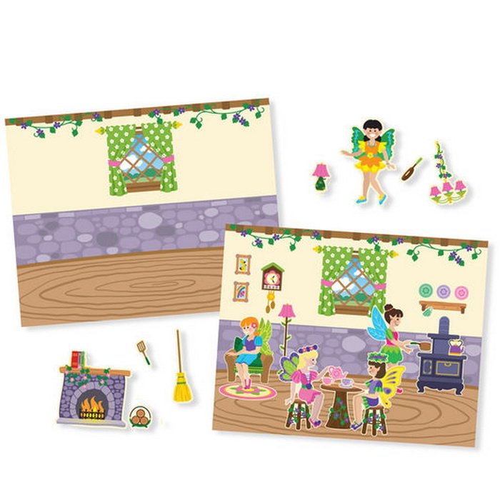 Melissa & Doug - Blok s adheznými samolepkami Víly, 165+