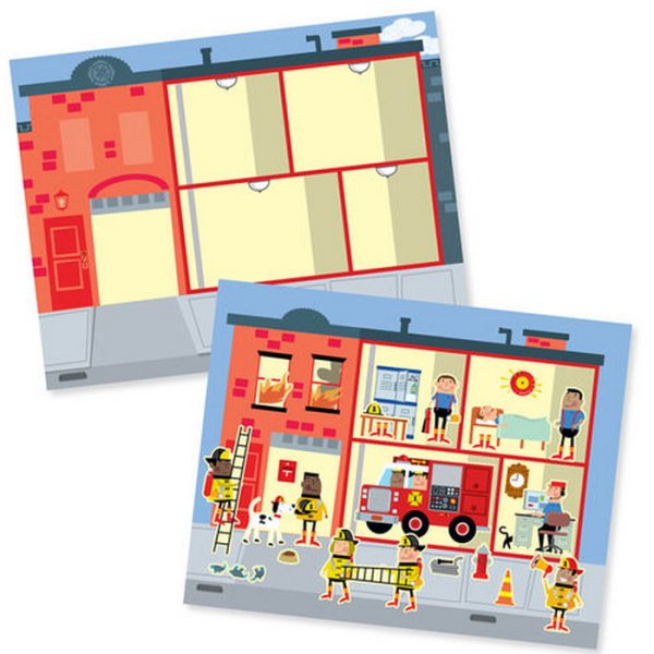 Melissa & Doug - Blok s adhéznymi samolepkami Mesto, 165+