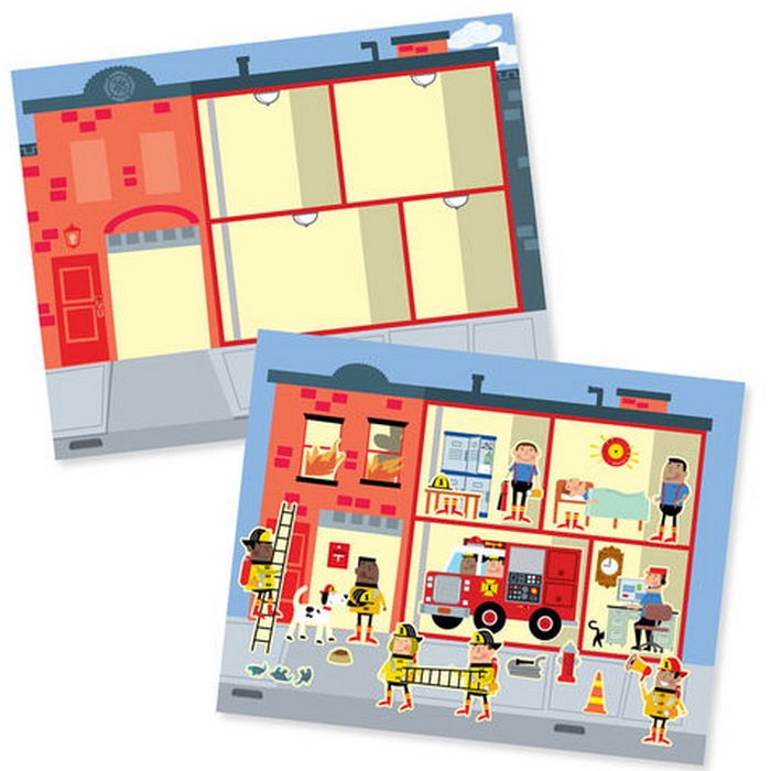 Melissa & Doug - Blok s adhéznymi samolepkami Mesto, 165+
