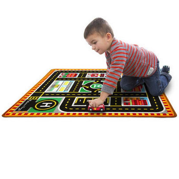 Melissa & Doug Hrací koberec Zachranári, 100 x 91 cm