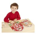 Melissa & Doug - Zošit s adhéznymi samolepkami Farma, 52+