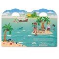 Melissa & Doug - Zošit s adhéznymi samolepkami Piráti, 51+