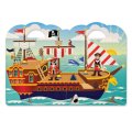 Melissa & Doug - Zošit s adhéznymi samolepkami Piráti, 51+