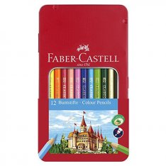 Faber Castell Pastelky v plechu, 12 ks