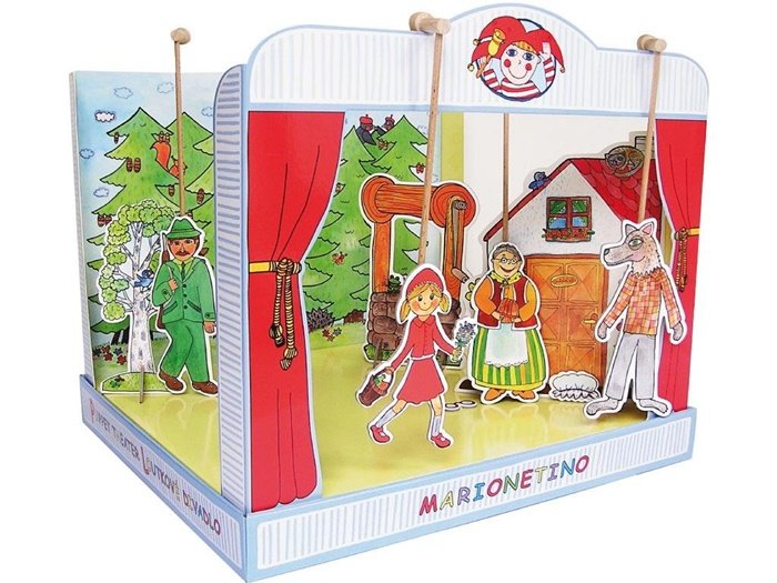 Marionetino Bábkové divadlo rozprávky 3v1 Červená Čiapočka