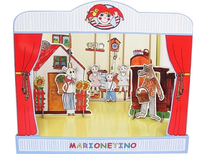 Marionetino Bábkové divadlo rozprávky 3v1 Červená Čiapočka
