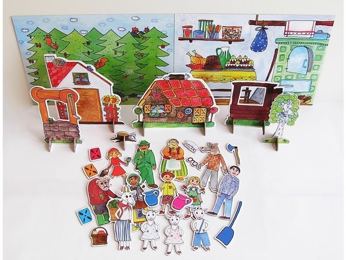 Marionetino Bábkové divadlo rozprávky 3v1 Červená Čiapočka