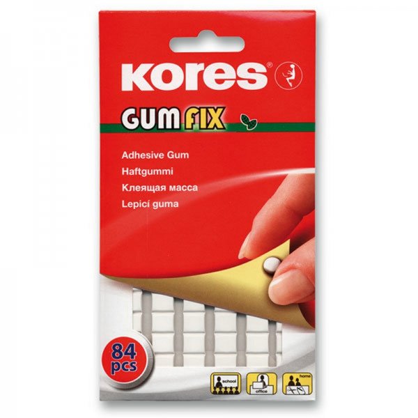 Kores Gumfix, lepiaca hmota, 84 kociek
