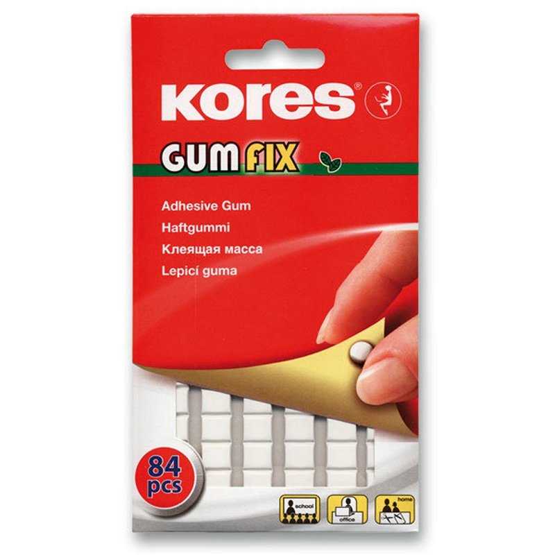 Kores Gumfix, lepiaca hmota, 84 kociek
