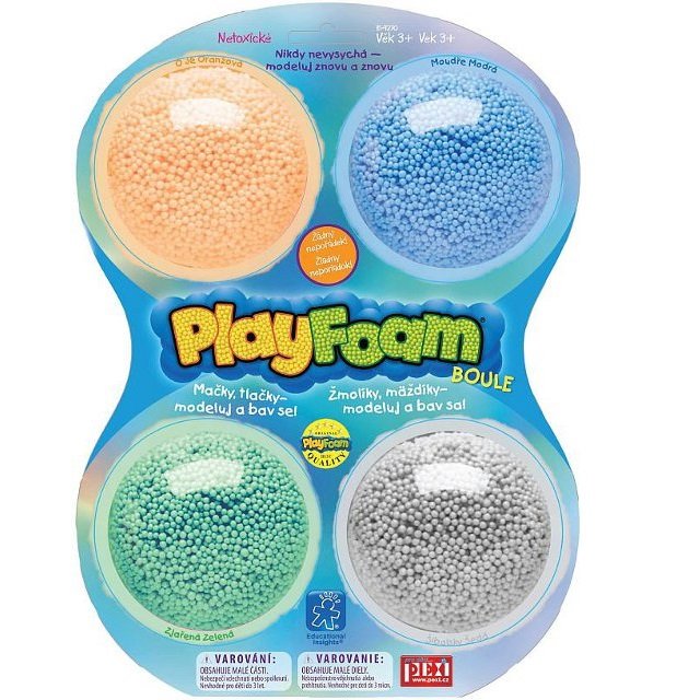 PlayFoam penová modelína Basic, 4 farby