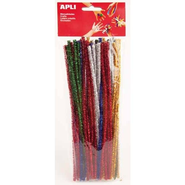 APLI Ženilkové drôtiky trbietavé farebné 30 cm, 50 ks