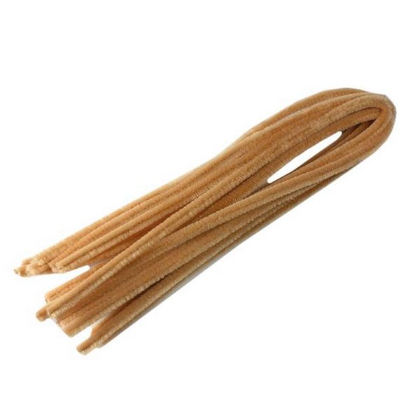 Folia Ženilkové modelovacie drôtiky marhuľové 50 cm, 10 ks