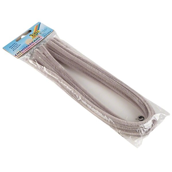 Folia Ženilkové modelovacie drôtiky šedé 50 cm, 10 ks
