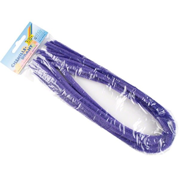 Folia Ženilkové modelovacie drôtiky tmavofialové 50 cm, 10 ks