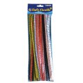 Playbox Chenille farebné prúžkované 30 cm, 50 ks