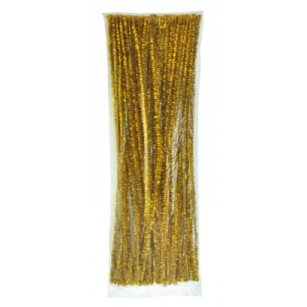 Playbox Chenille zlaté 30 cm, 100 ks