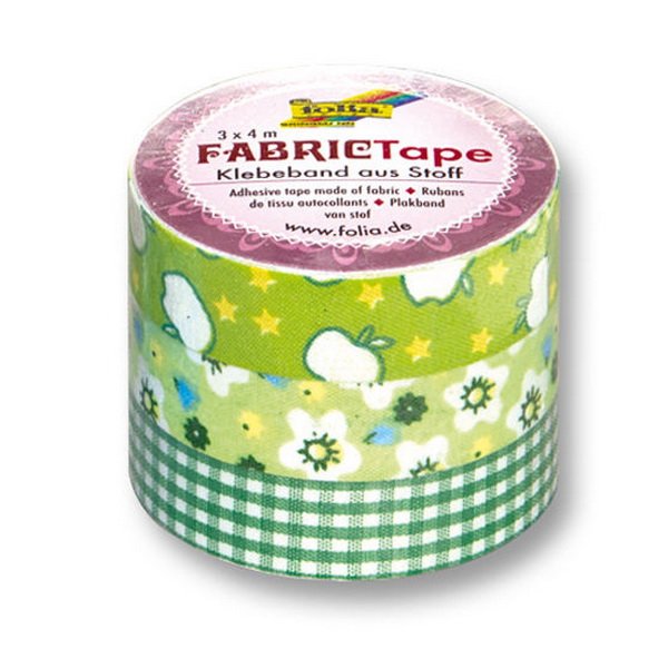 Folia Textilná Fabric Tape zelená - 3 rolky