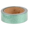Folia Glitter Tape - dekoračná lepiaca páska - Zelená