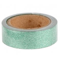 Folia Glitter Tape - dekoračná lepiaca páska - Zelená