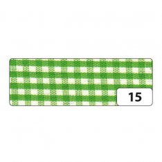 Folia Textilná Fabric Tape dekoračná páska - Károvaná zelená