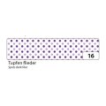 Folia Washi Tape - dekoračná lepiaca páska - biela s fialovými bodkami