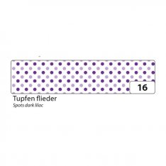 Folia Washi Tape - dekoračná lepiaca páska - biela s fialovými bodkami