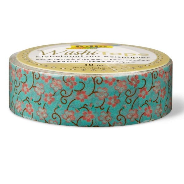Folia Washi Tape - dekoračná lepiaca páska - Kvetiny
