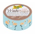 Folia Washi Tape - dekoračná lepiaca páska - Plameniaci
