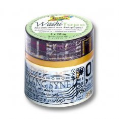 Folia Washi Tape - dekoračná lepiaca páska - Poézia, 3 ks