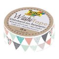 Folia Washi Tape - dekoračná lepiaca páska - Trojuholníky