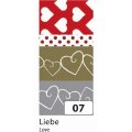 Folia Washi Tape - dekoračná lepiaca páska - Láska, 4 ks