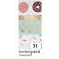 Folia Washi Tape - dekoračná lepiaca páska - Zlatá II. , 4 ks