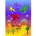 GALT Vodná mágia Dinosaury, 6 obrázkov