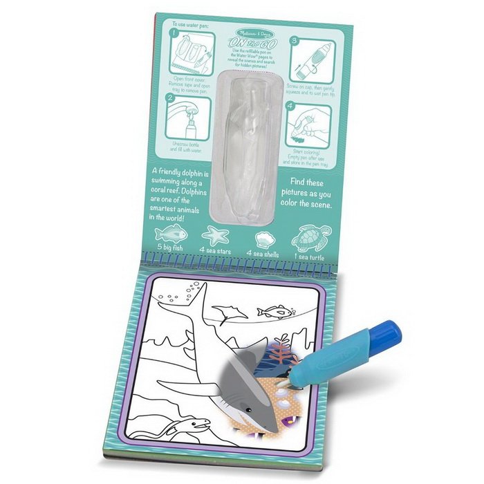 Melissa & Doug - Magické pero Vodný svet, 4 obrázky