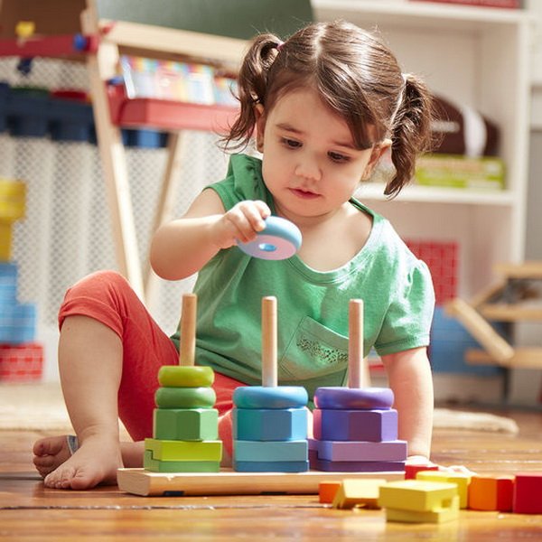Melissa & Doug - Drevená skladačka geometrické tvary