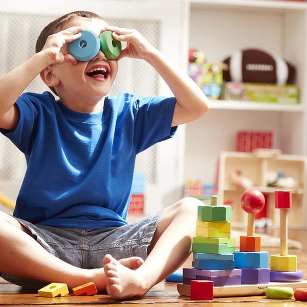 Melissa & Doug - Drevená skladačka geometrické tvary